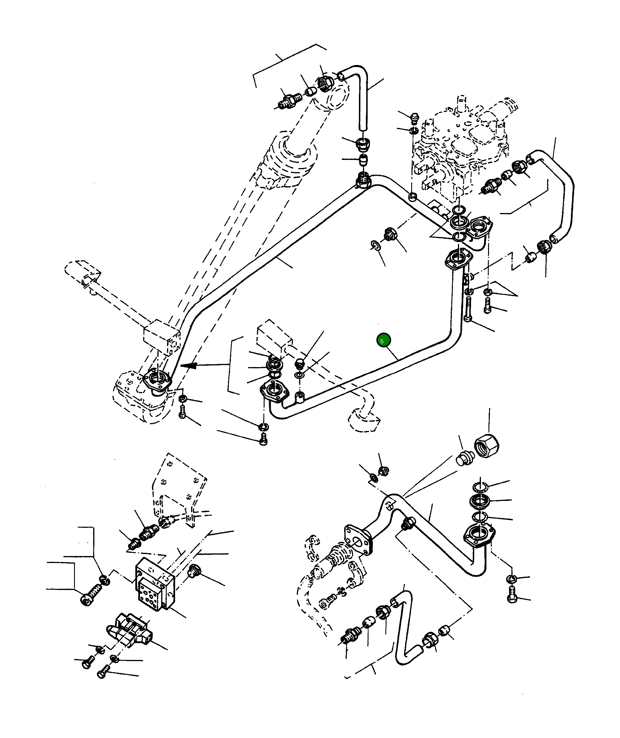 Труба 4002897M91 Komatsu