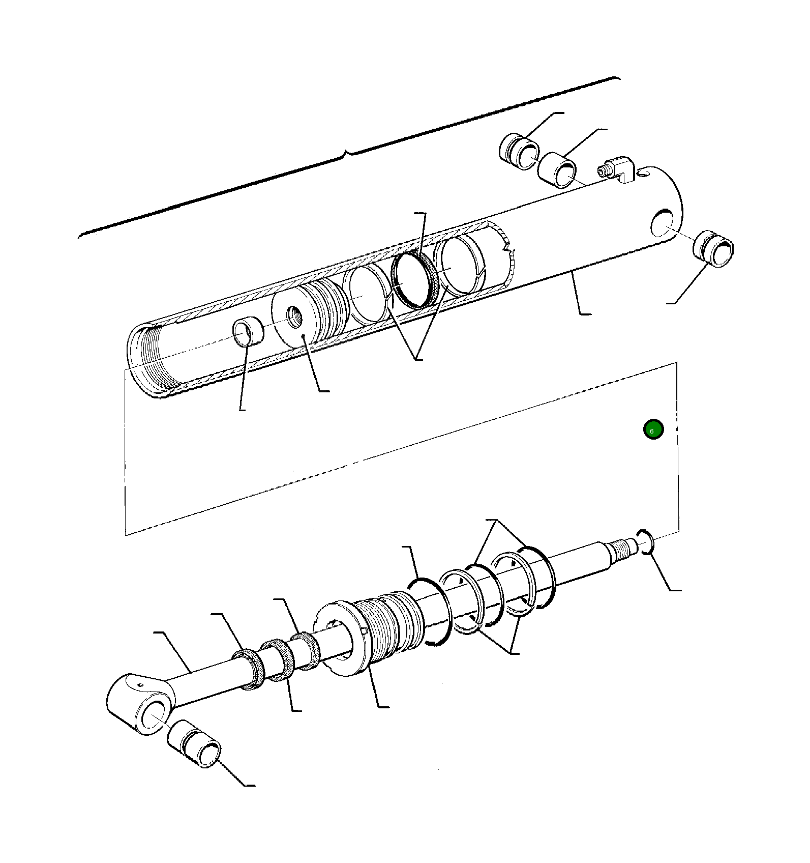 Цилиндр 391713001 Komatsu