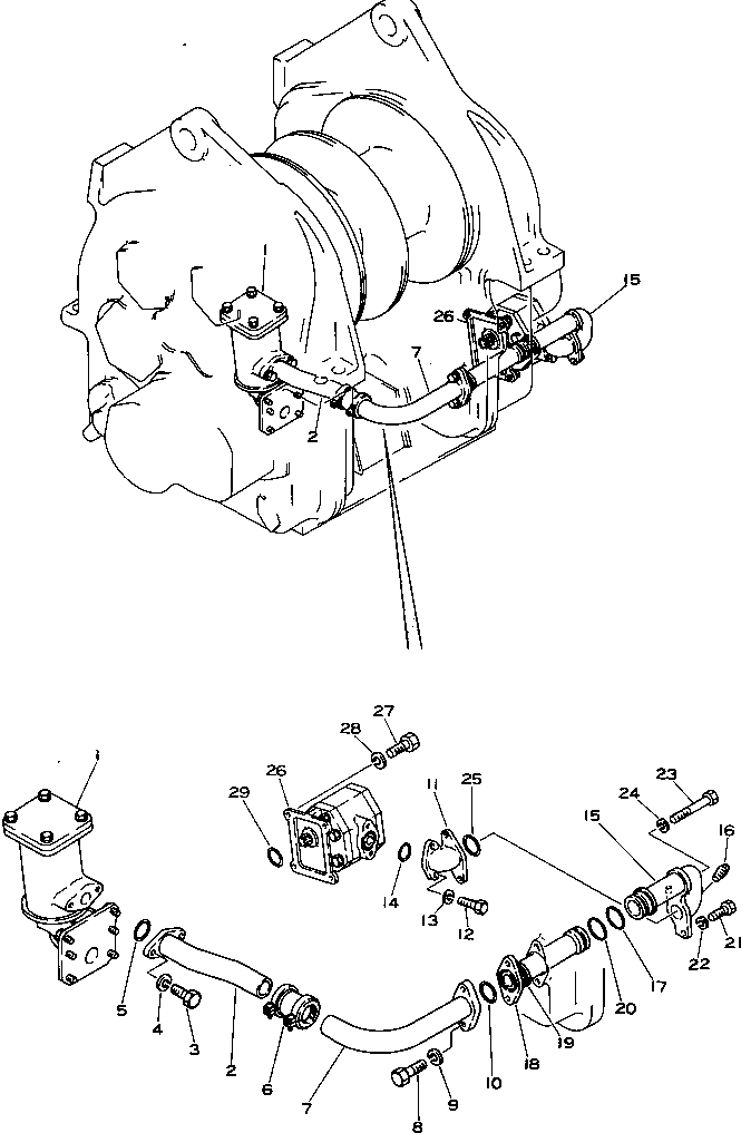 Трубка 176-76-21150 Komatsu