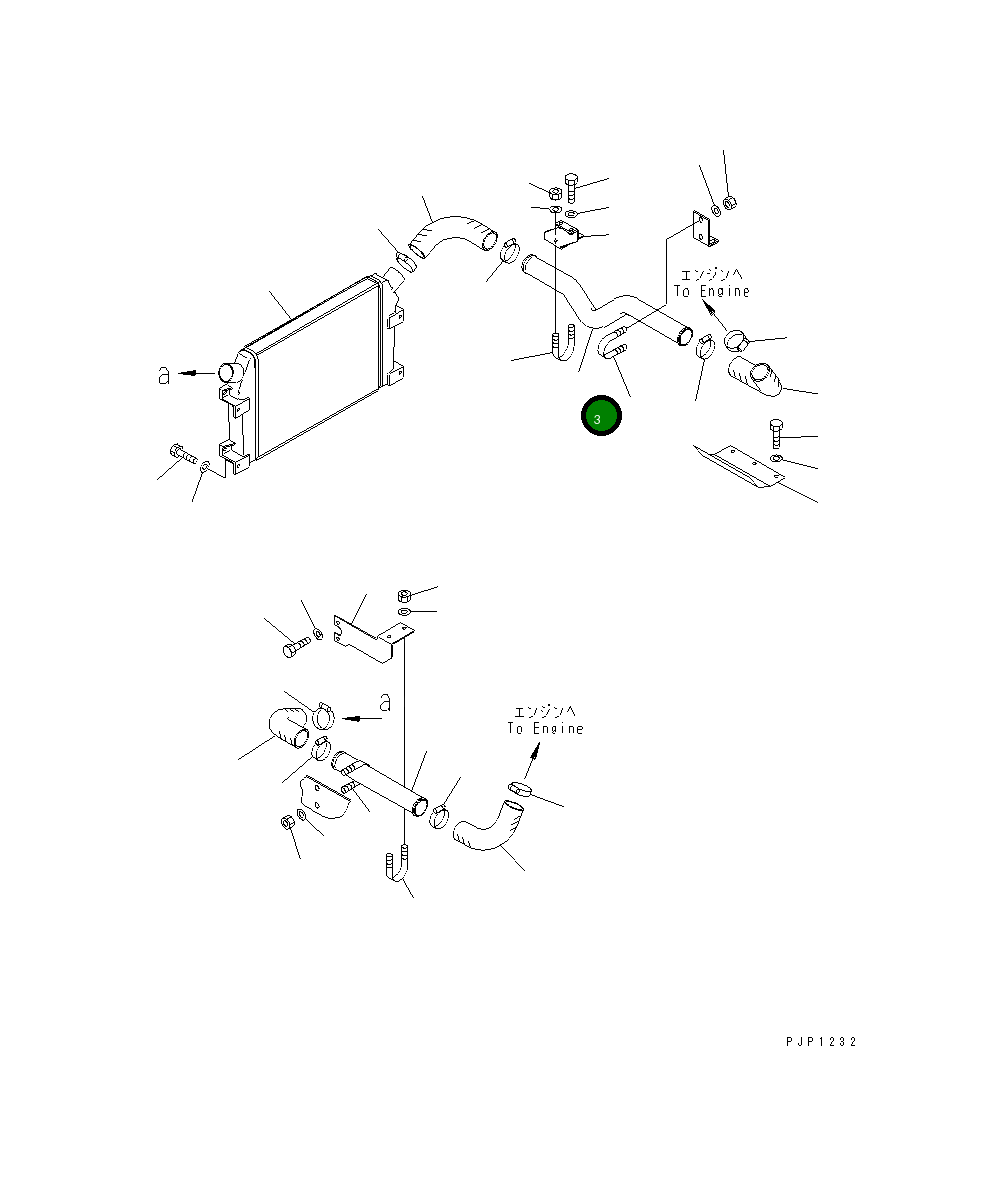 Трубка 208-01-K2110 Komatsu