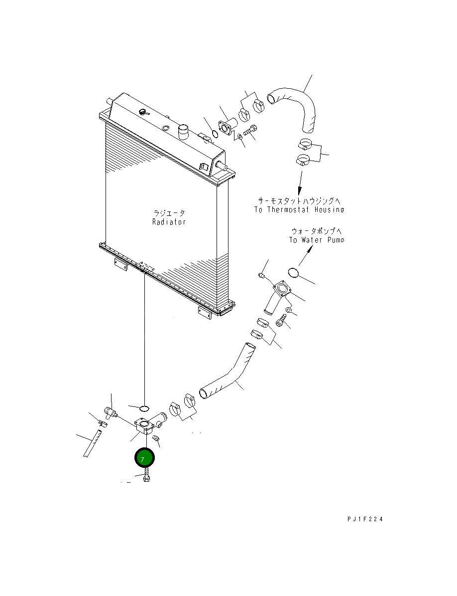 Трубка 195-03-59140 Komatsu