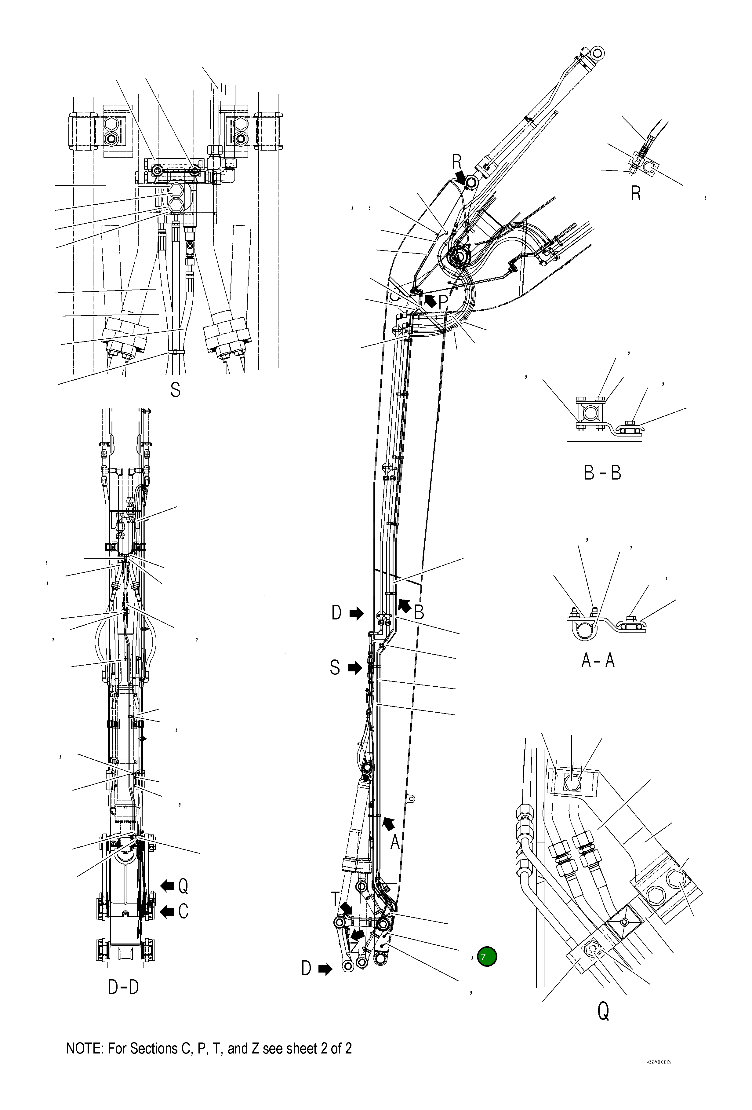 Трубка 207-70-KG951 Komatsu