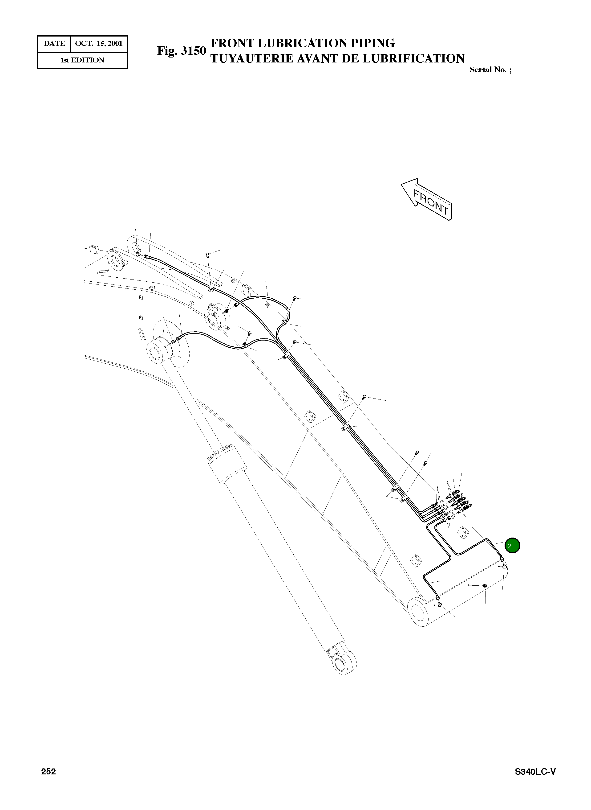 Труба 182-00100 Komatsu