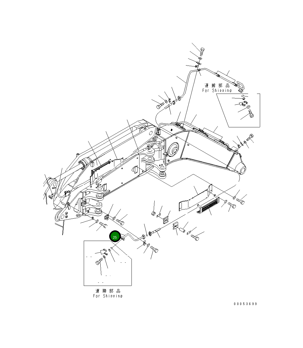 Трубка 208-62-64590 Komatsu