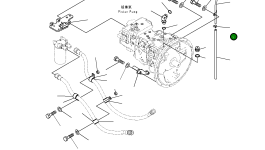 Трубка 205-01-32120 Komatsu