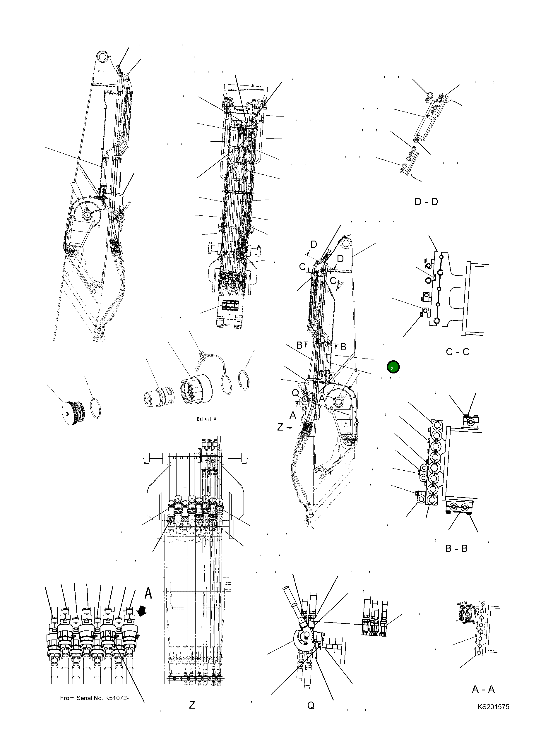 Трубка 207-62-KG190 Komatsu