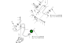 Трубка 424-62-23621 Komatsu