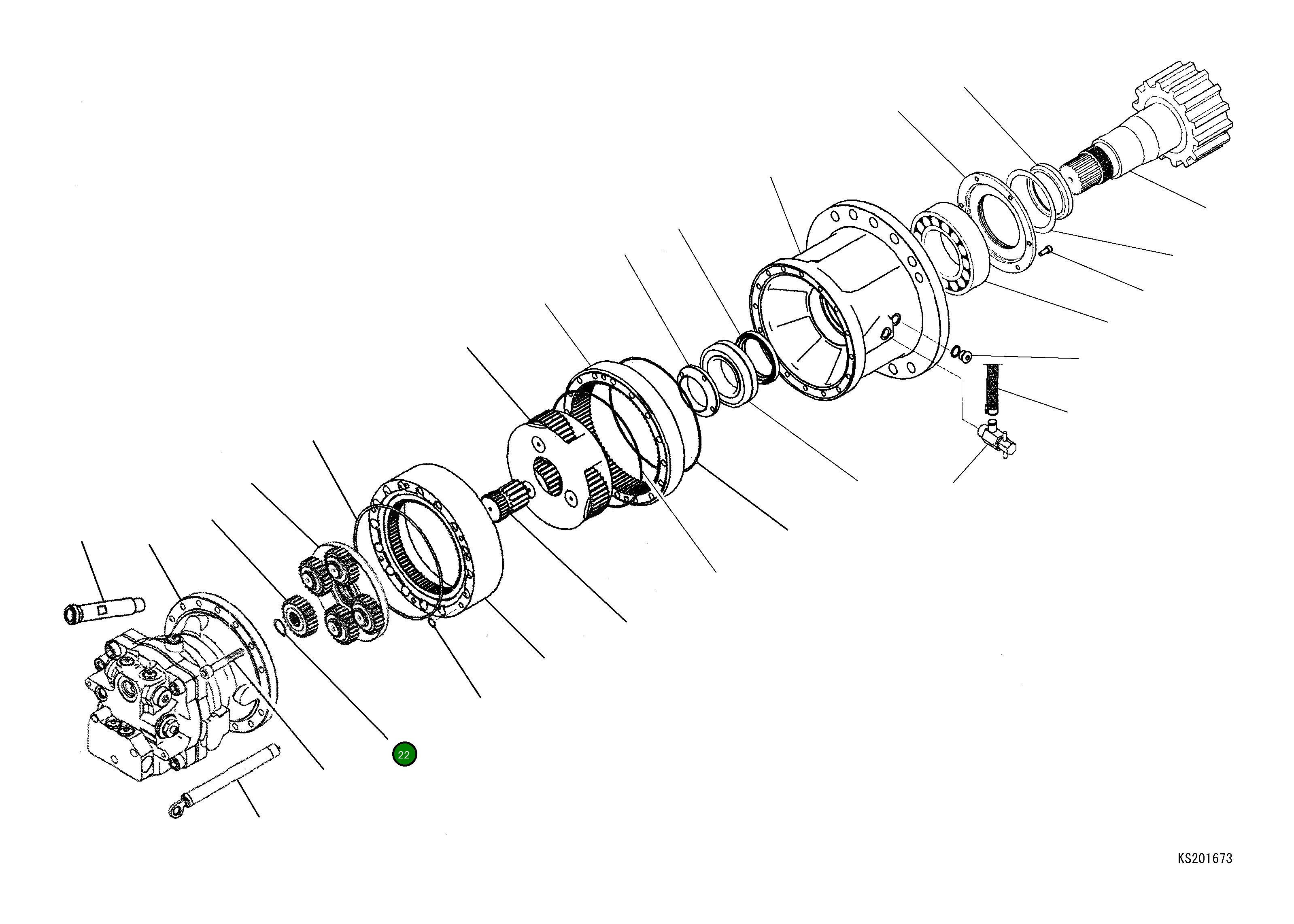 Стопорное кольцо 20J2632350 Komatsu