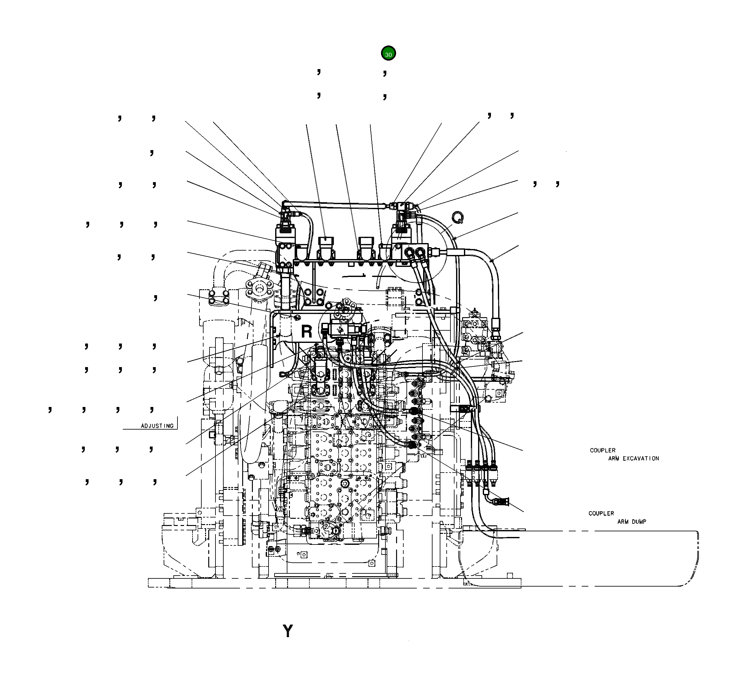 Трубка 208-62-85220 Komatsu
