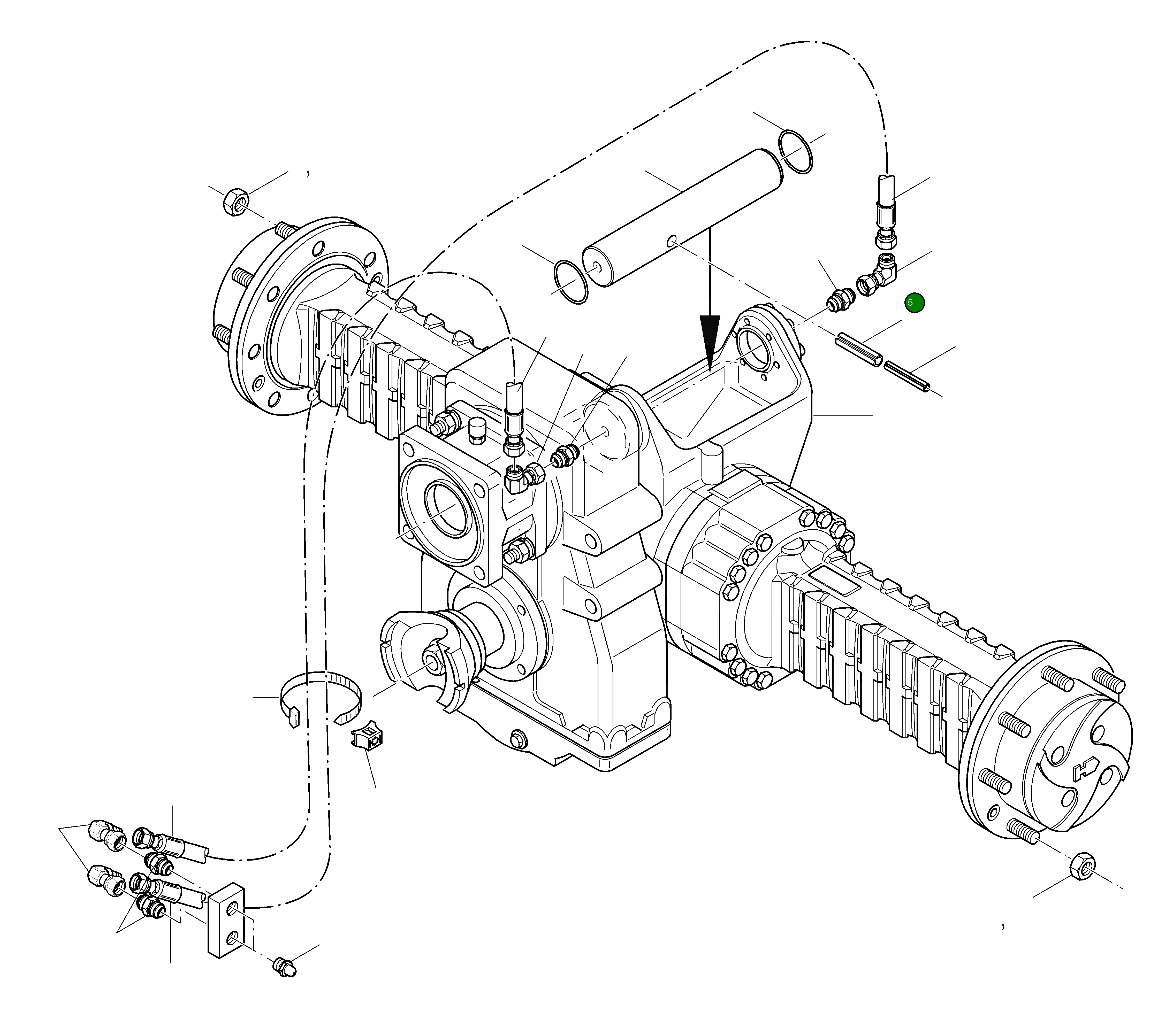 Установочный штифт 42R-09-H0360 Komatsu