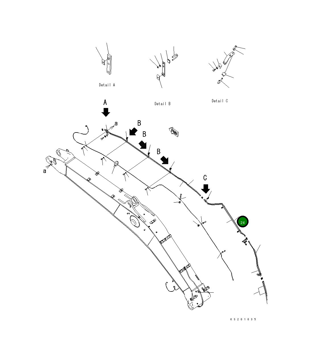 Трубка 208-70-K3170 Komatsu