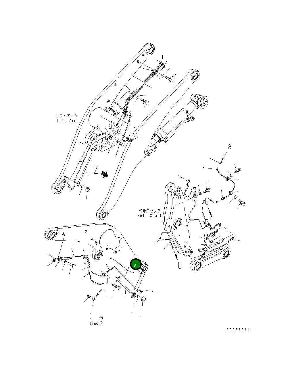 Трубка 421-S95-7540 Komatsu