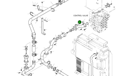 Труба K1000053A Komatsu