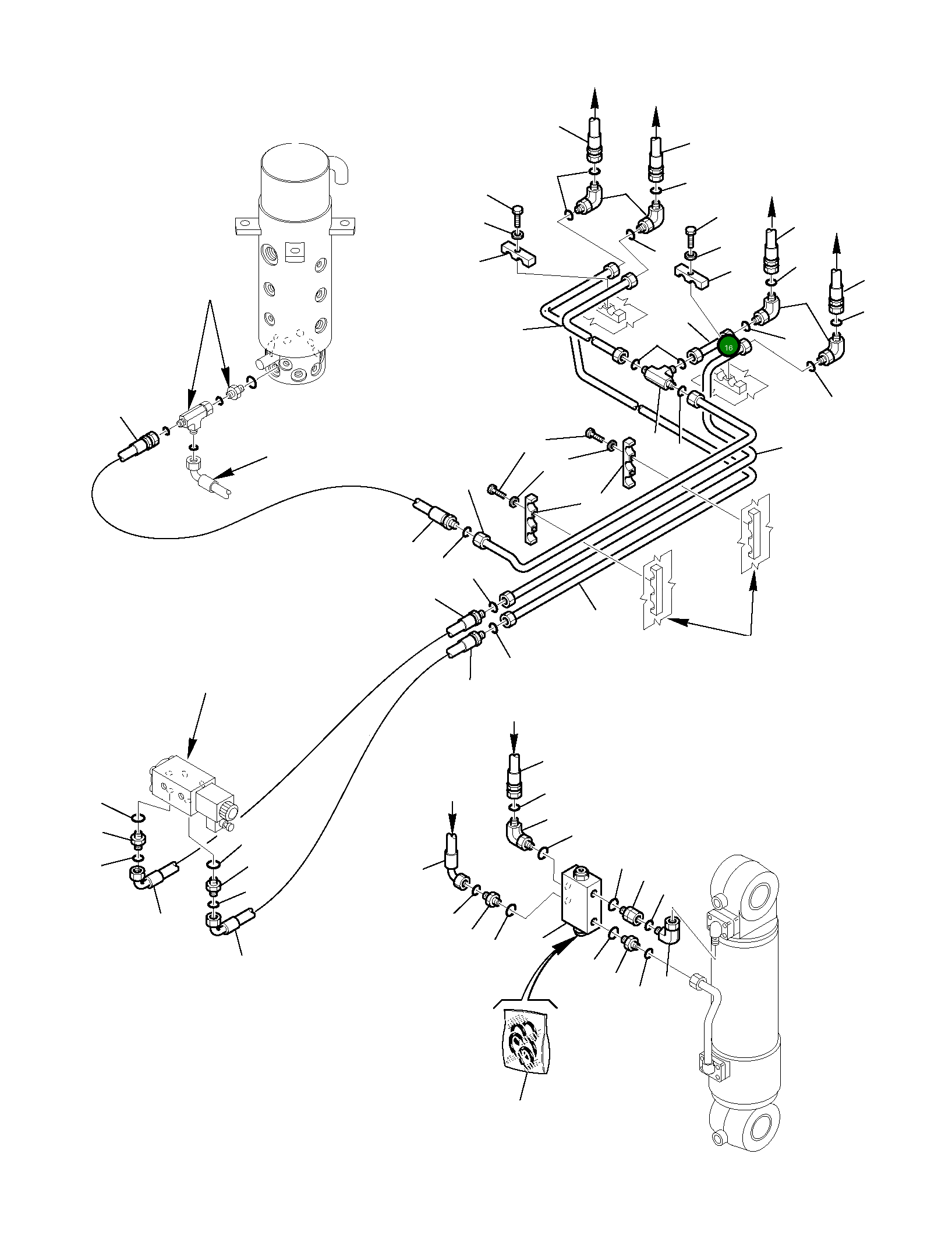 Труба 21D-62-14630 Komatsu