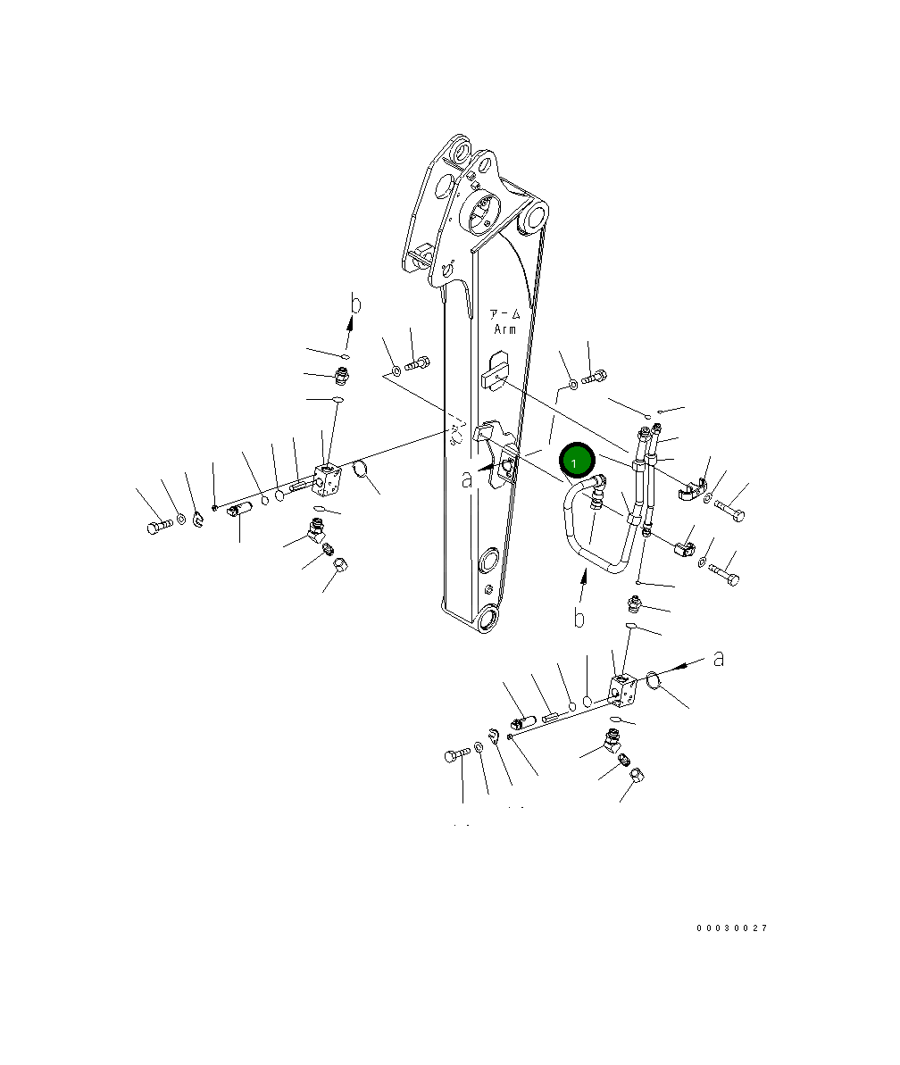 Трубка 21W-973-4710NK Komatsu