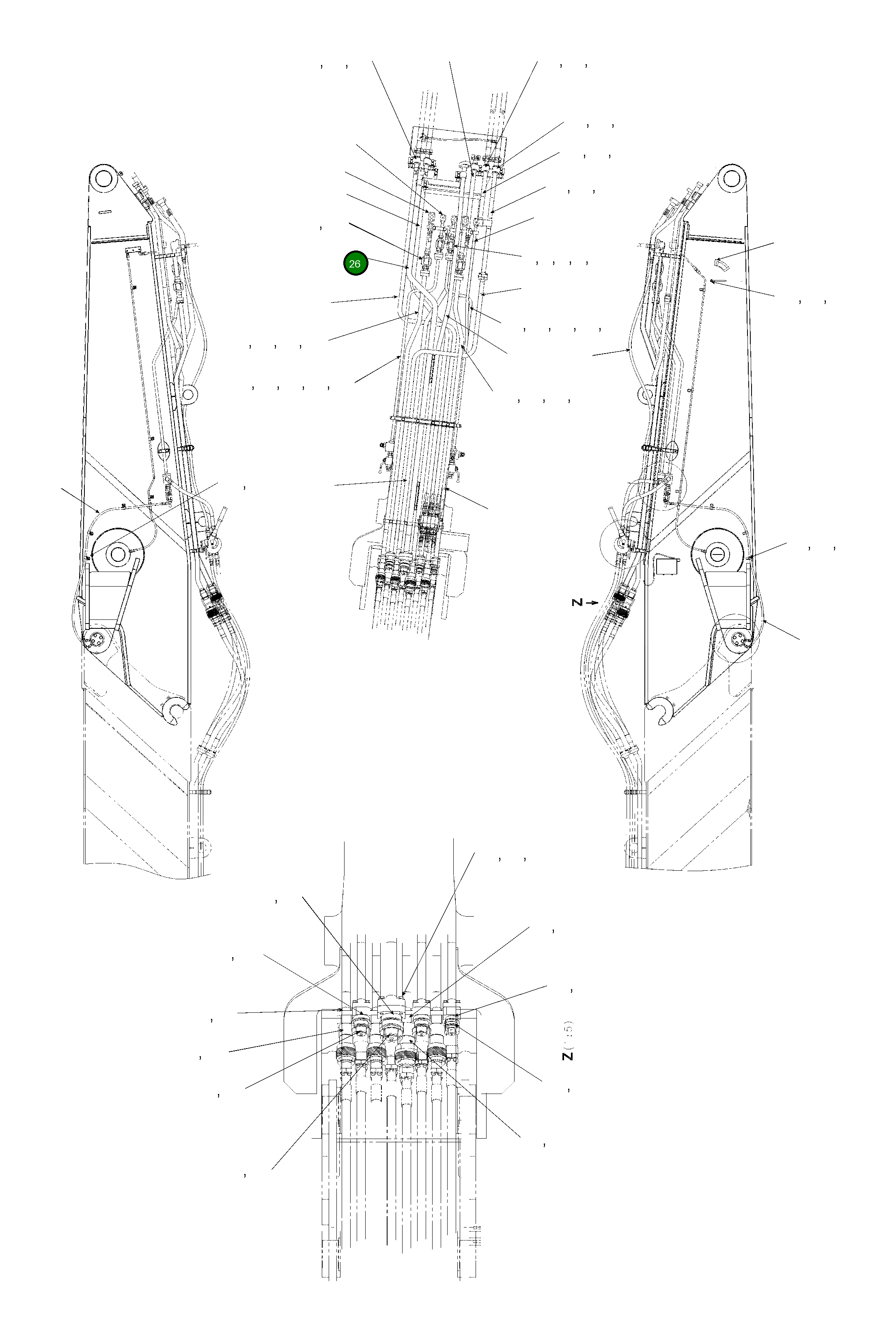 Трубка 208-70-KC440 Komatsu