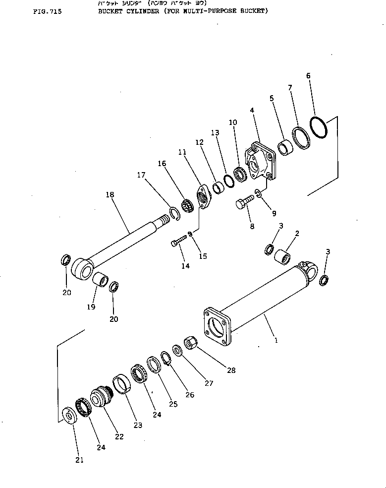 Цилиндр 135-63-59140 Komatsu