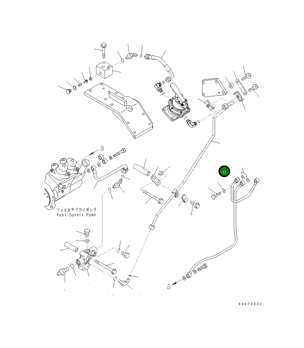 Трубка 6156-71-6860 Komatsu