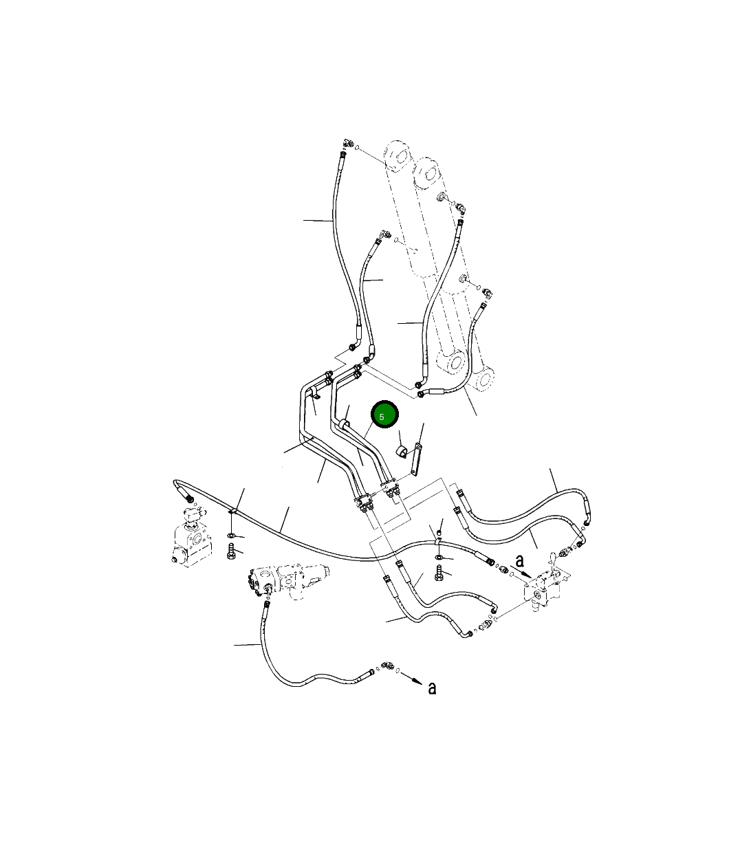 Трубка 208-62-A1550 Komatsu