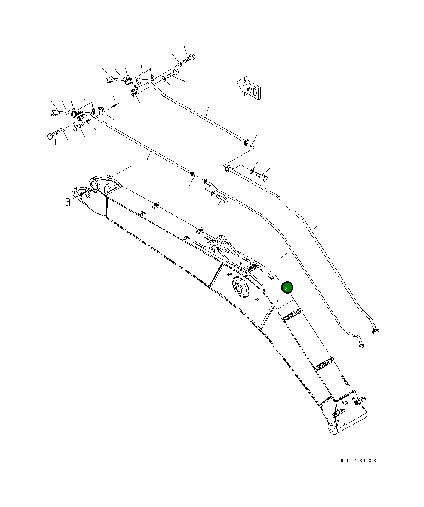 Трубка 208-970-7131 Komatsu