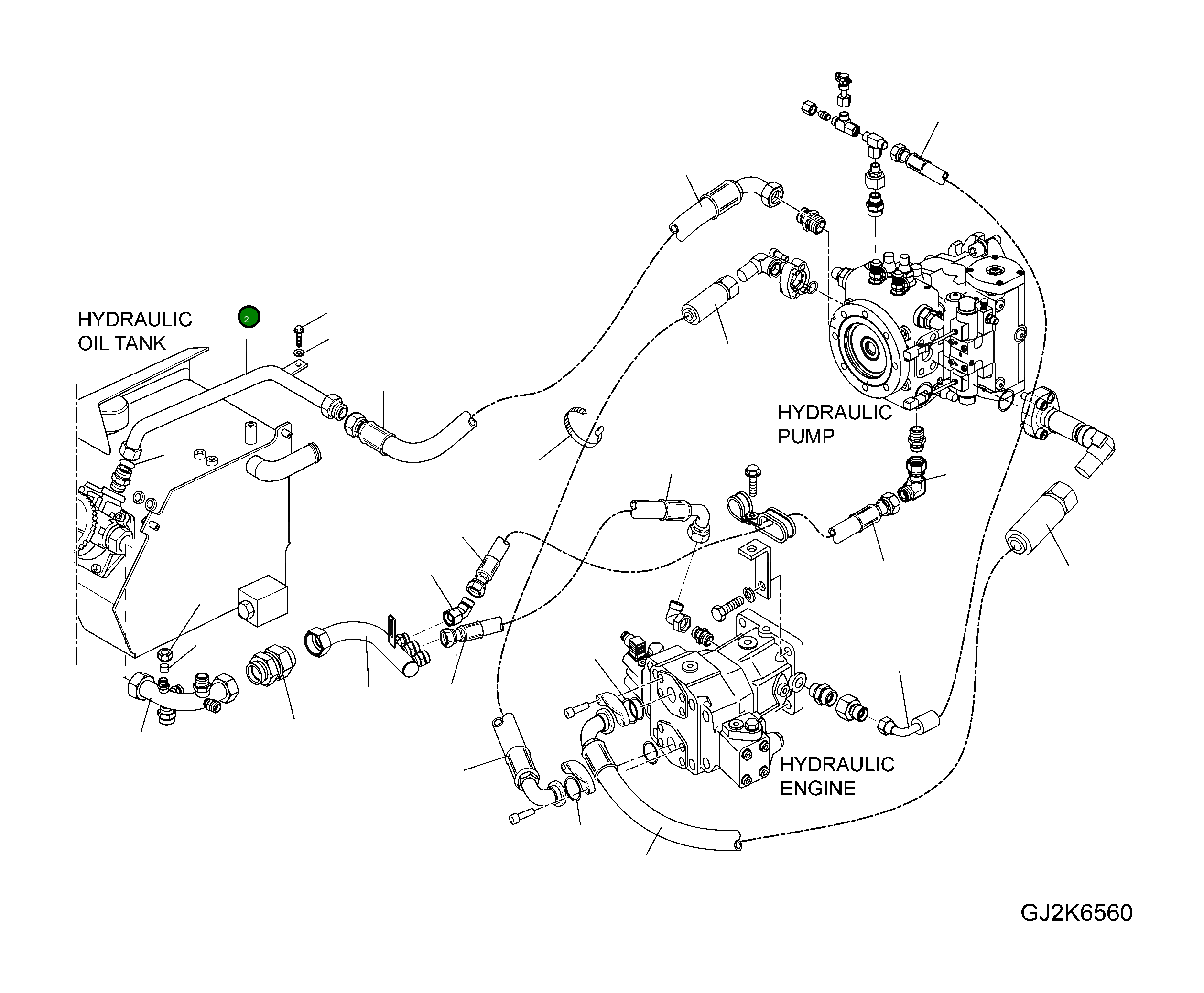 Трубка 42U-18-21030 Komatsu