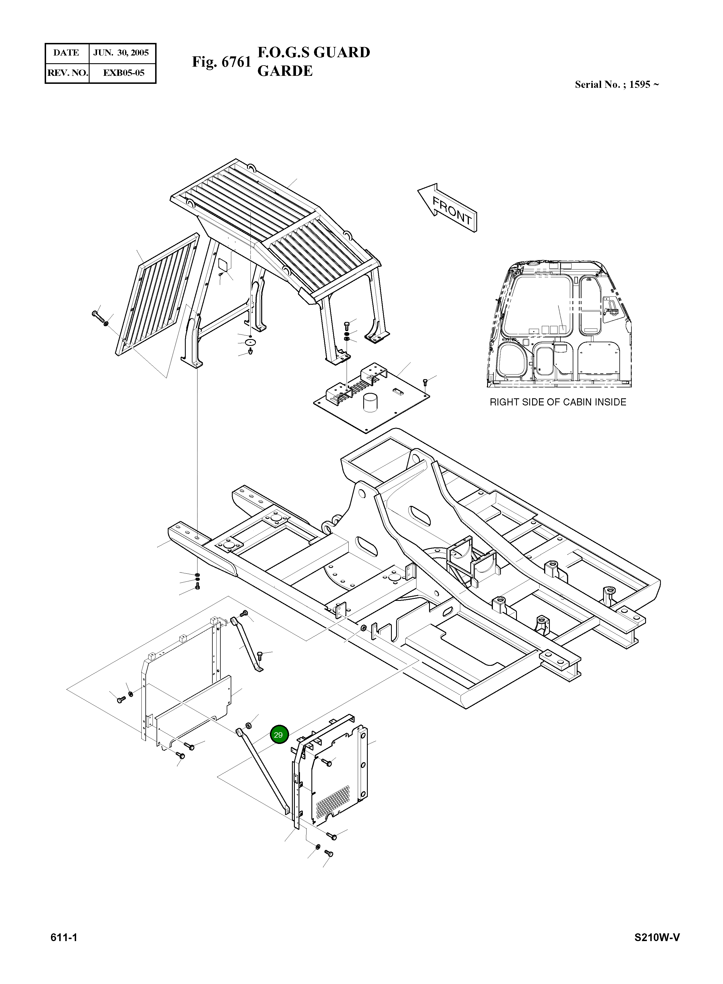Стойка K1002904 Komatsu