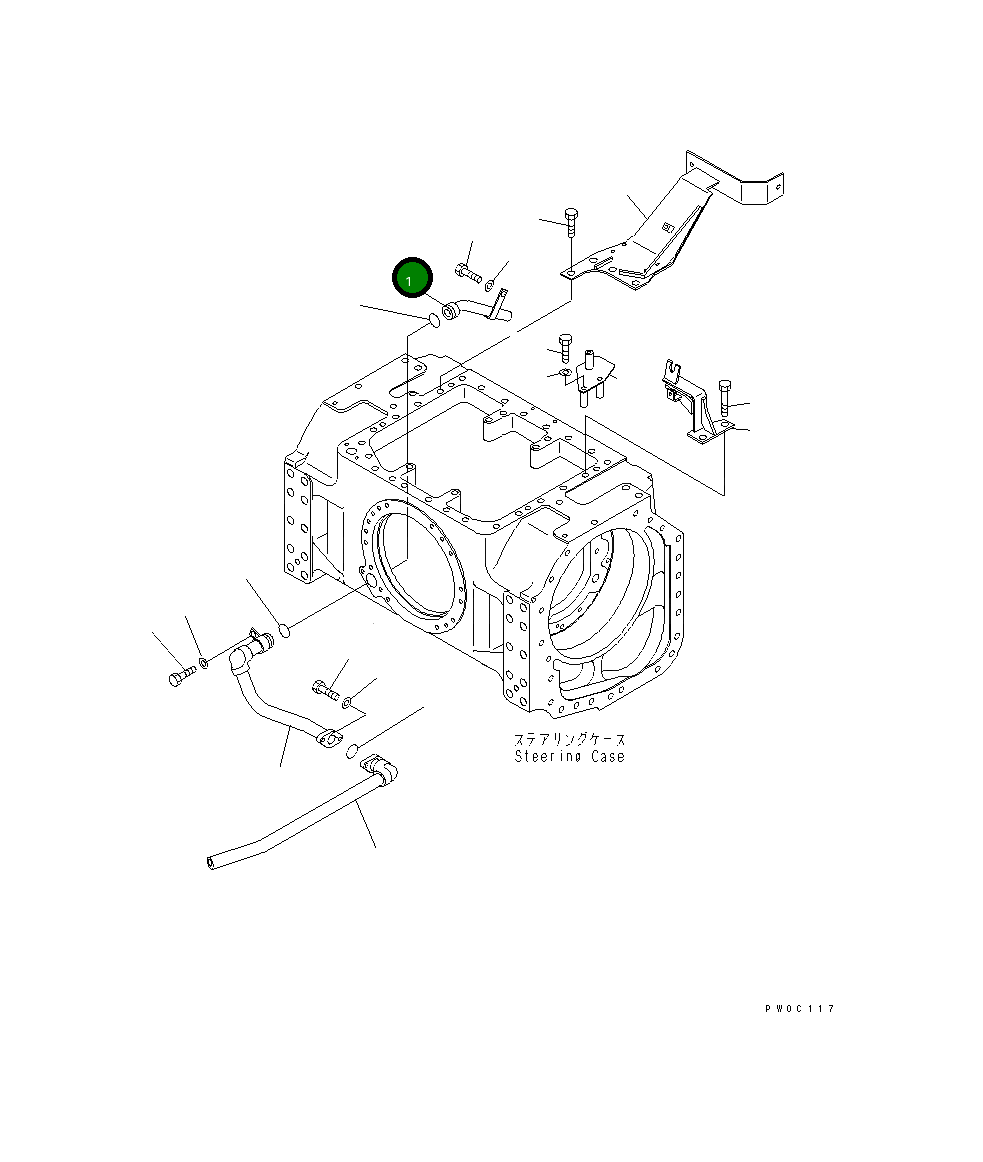 Трубка 12G-49-61210 Komatsu