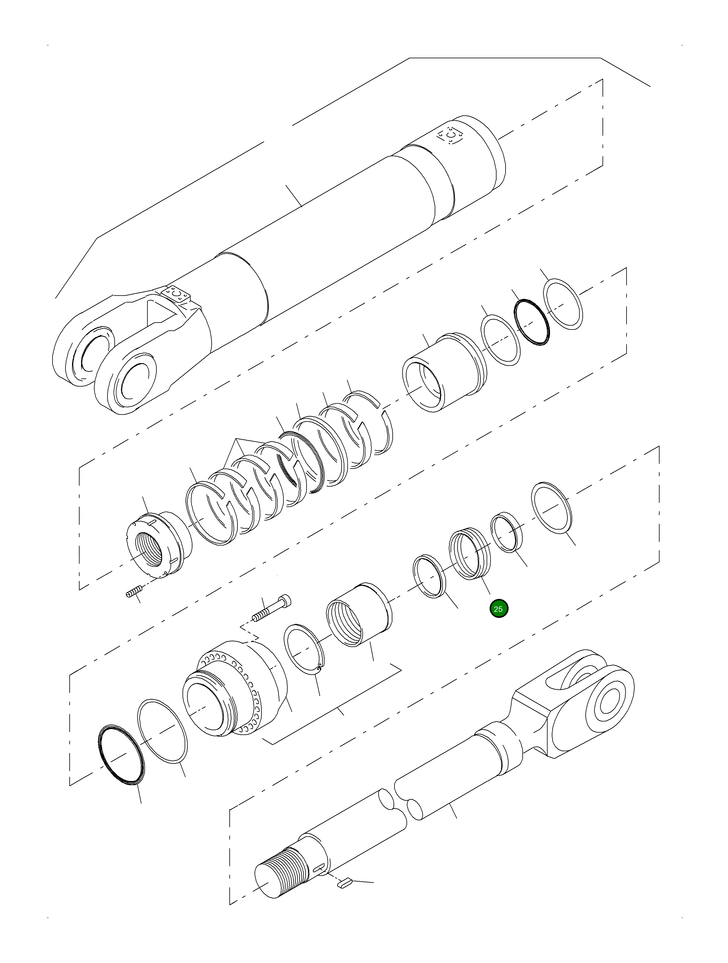 Уплотнение штока 707 511 73 00 Komatsu