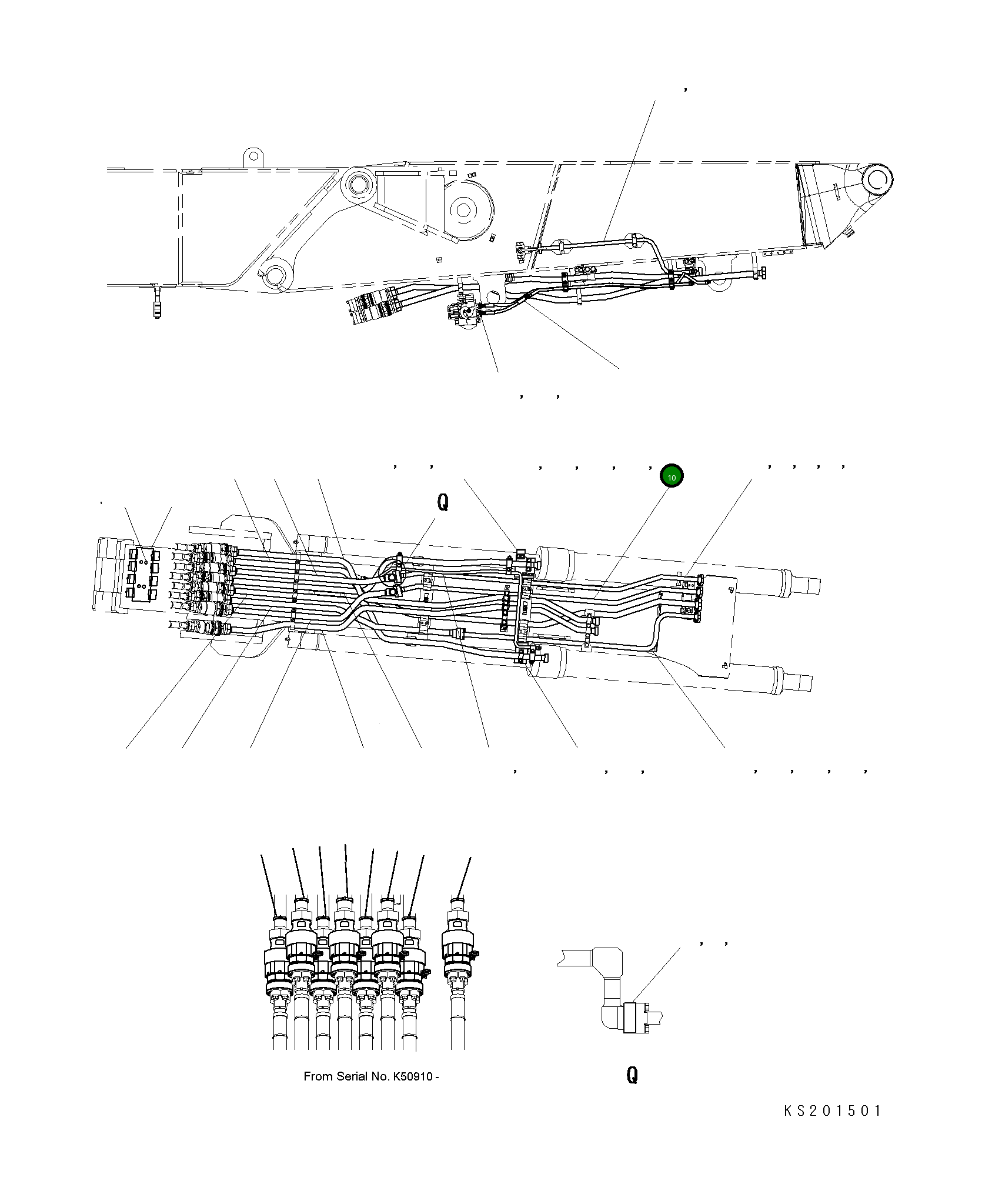 Трубка 206-62-KB340 Komatsu