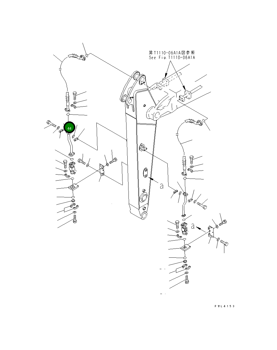 Трубка 208-970-K240 Komatsu