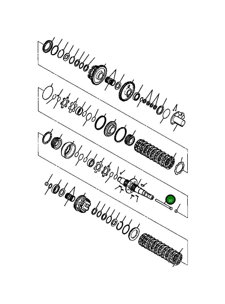 Трубка 1112 497 C1 Komatsu