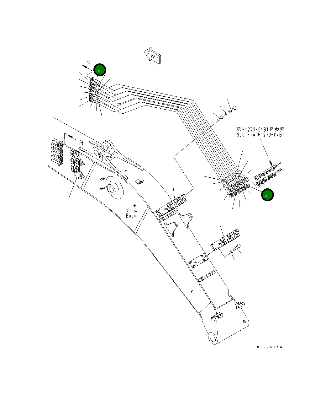 Трубка 208-62-65670 Komatsu