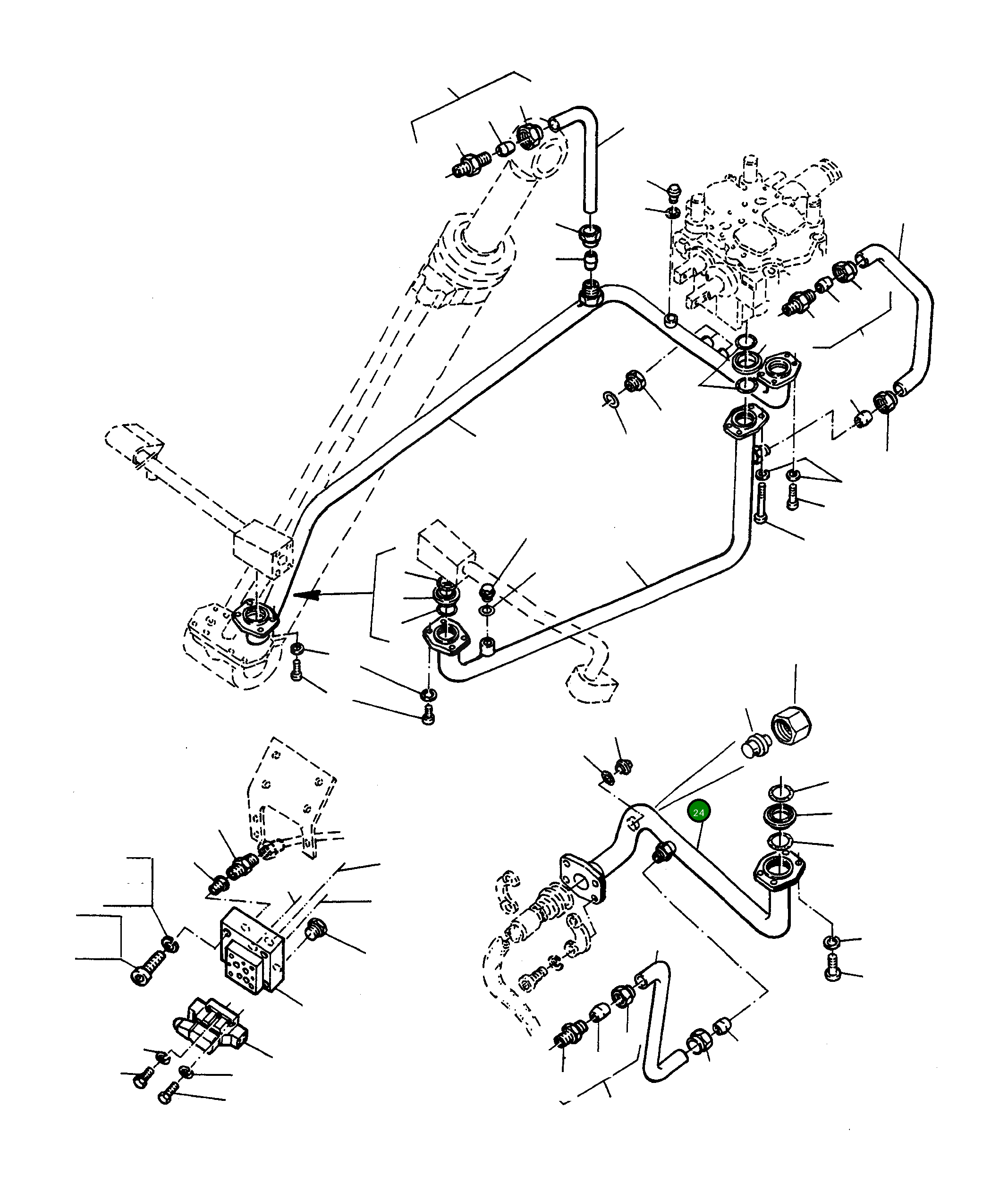 Труба 4002898M92 Komatsu