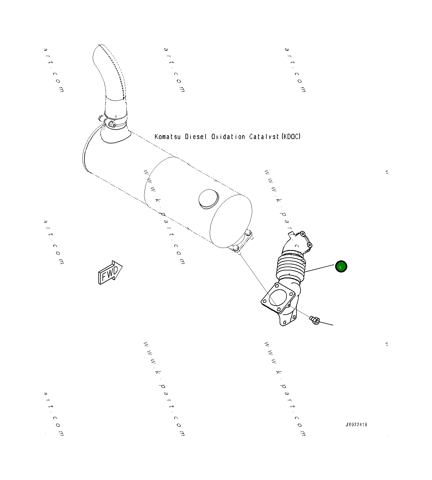 Трубка 6752-11-5210 Komatsu