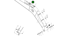 Стрела 20Y-70-31122 Komatsu