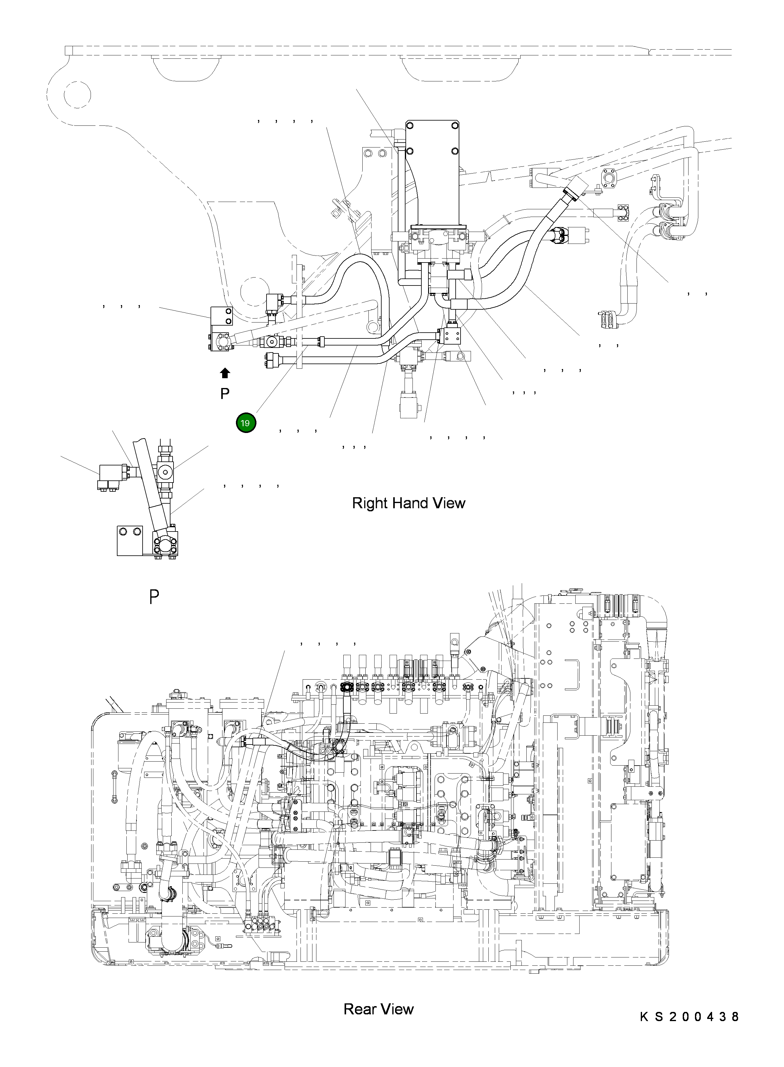 Трубка 209-62-KH570 Komatsu