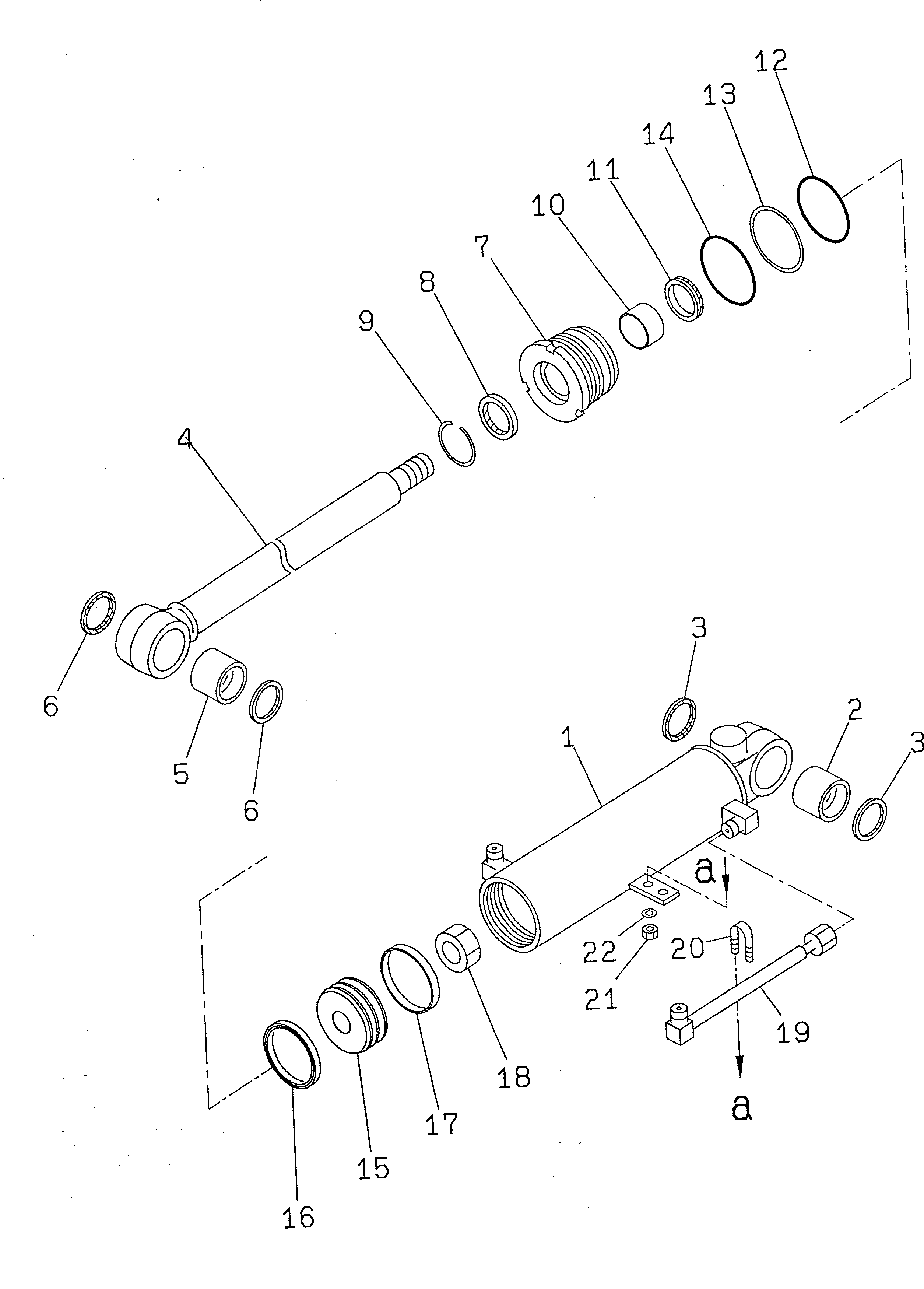 Цилиндр 707-11-80590 Komatsu