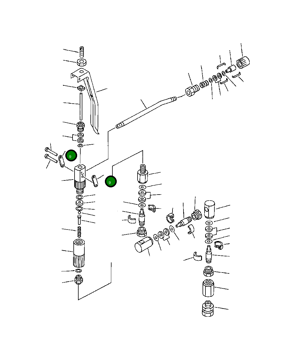 Тяга YU703076 Komatsu