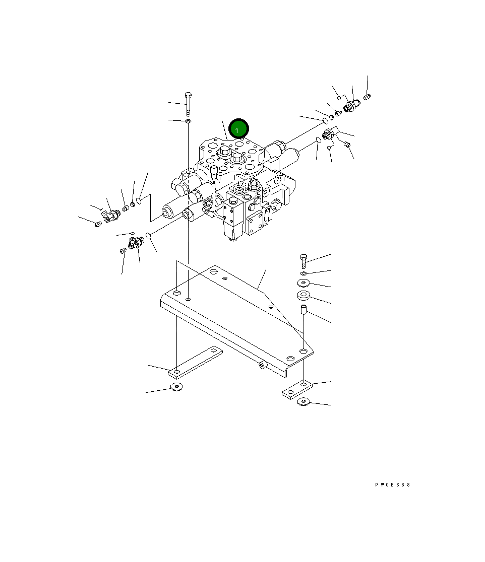 Управляющий клапан 700-92-37000 Komatsu