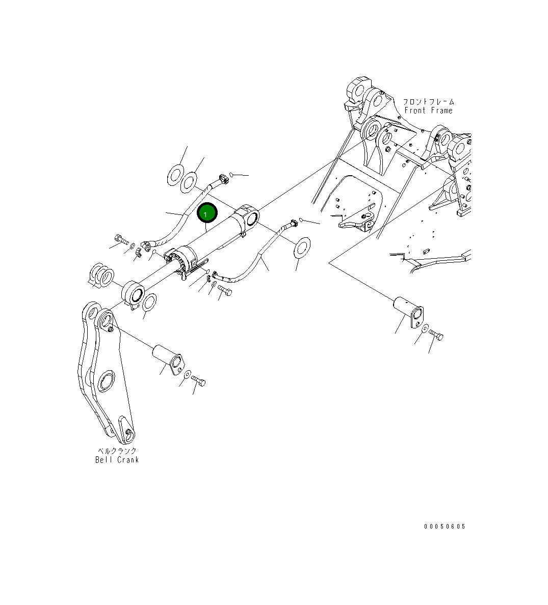 Цилиндр 707-01-XN840 Komatsu