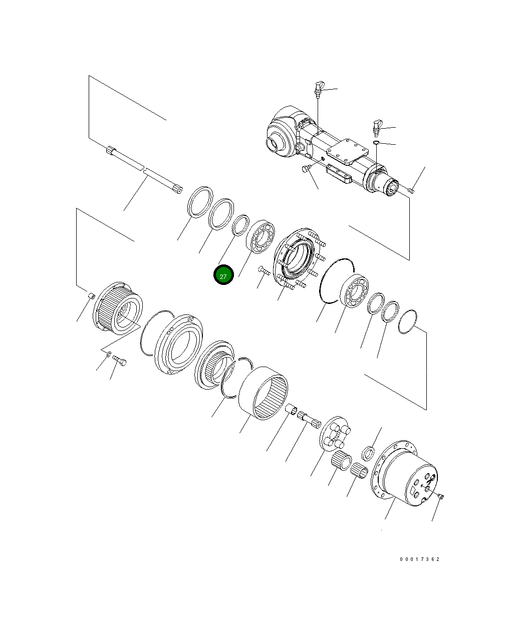 Стопорное кольцо 20K-22-31430 Komatsu