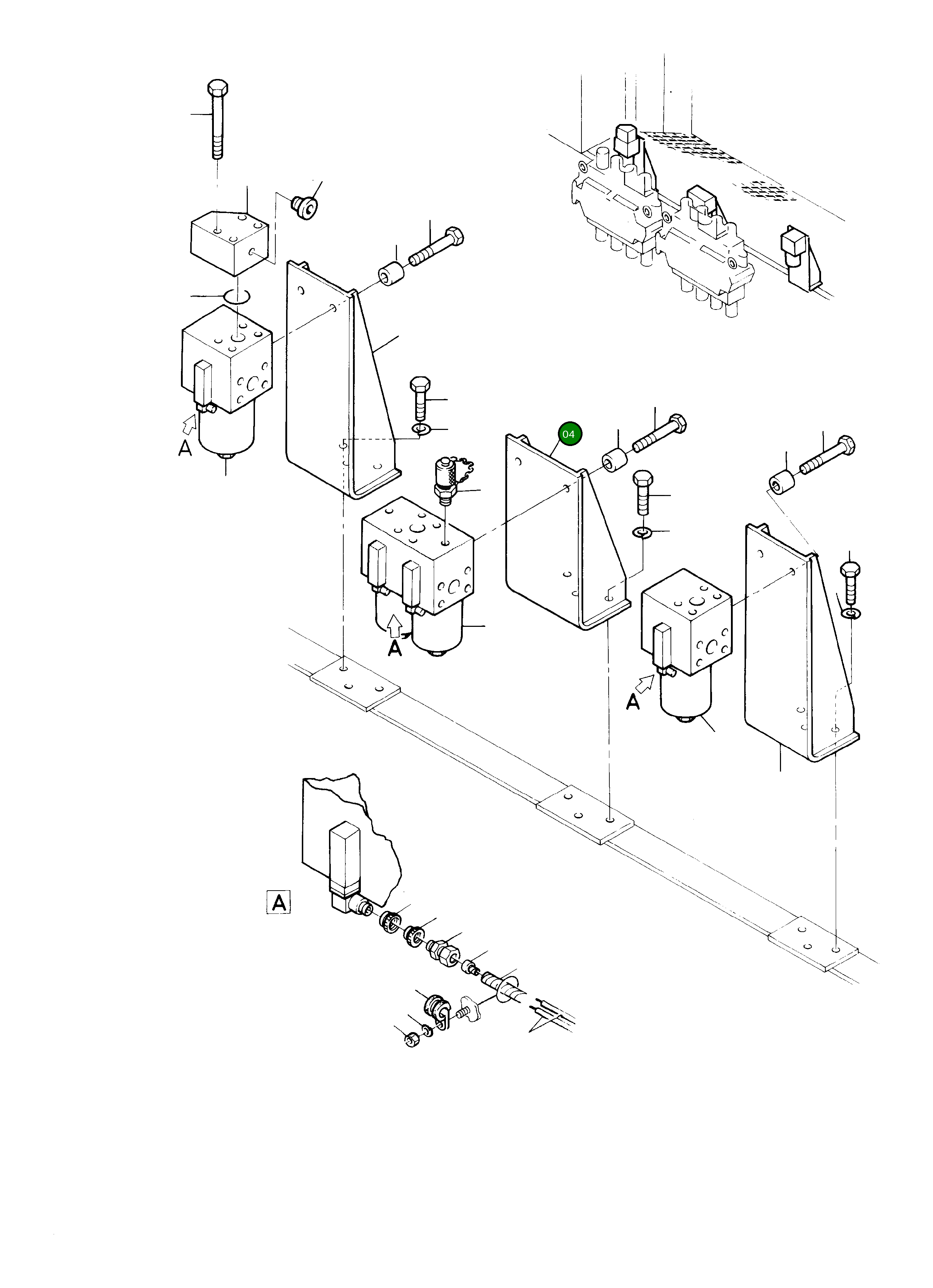 Фиксатор фильтра 332 059 40 Komatsu