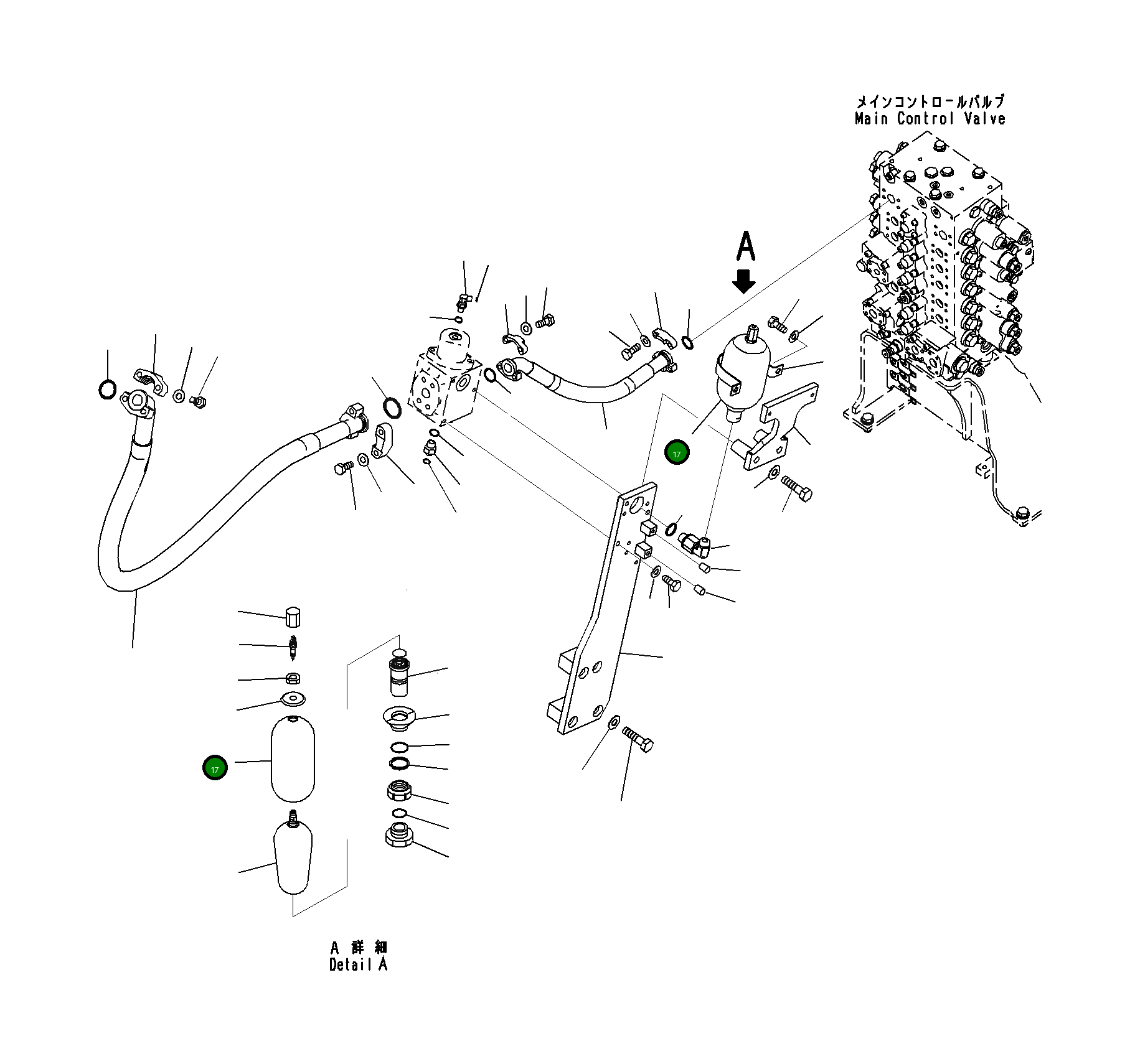 Узел прокачки NFEB3401 A1 Komatsu