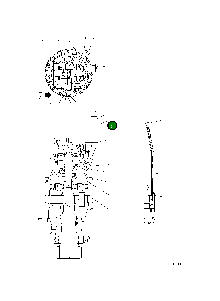 Труба KBB0841-24002 Komatsu