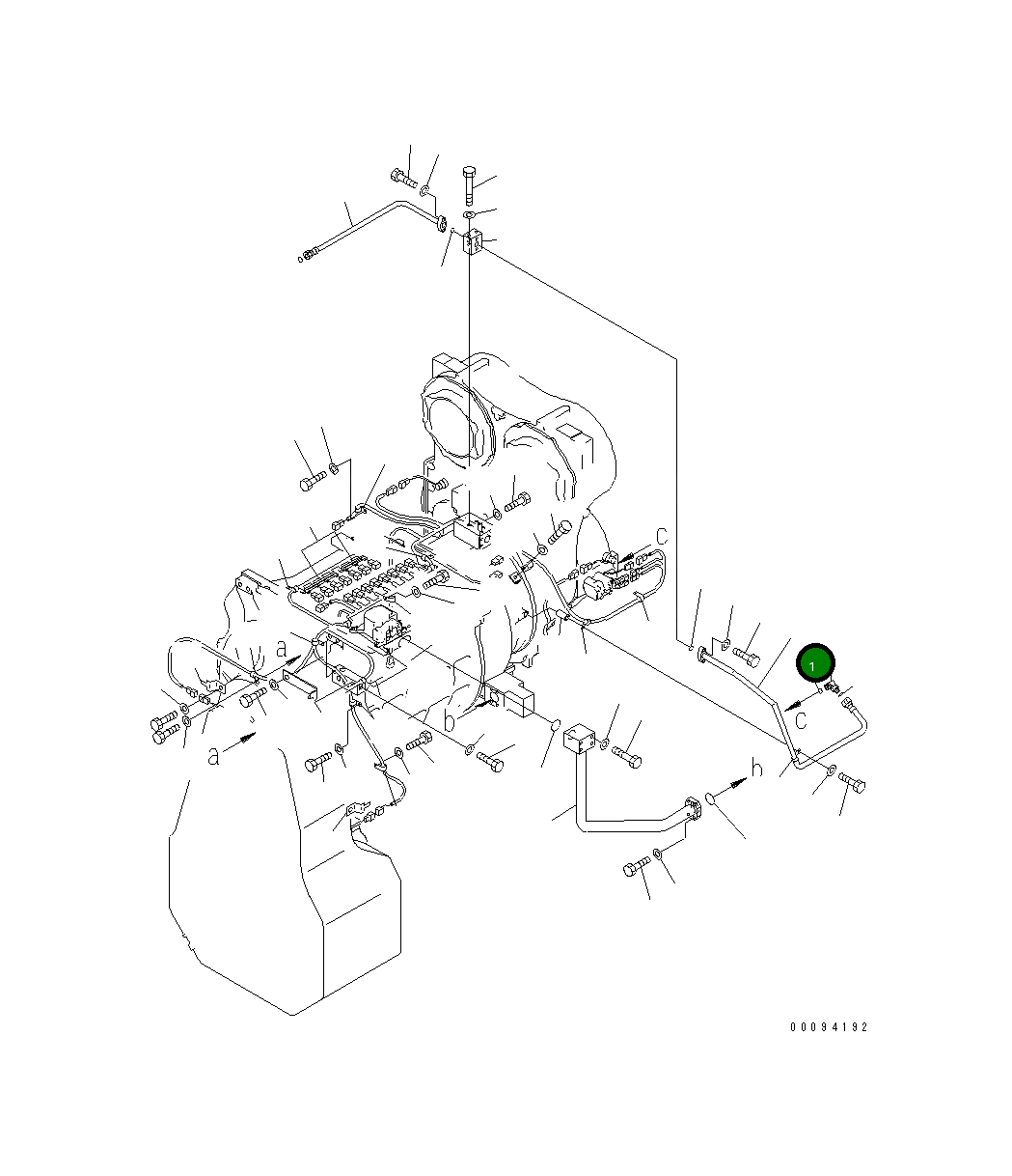 Трубка 42C-15-17810 Komatsu