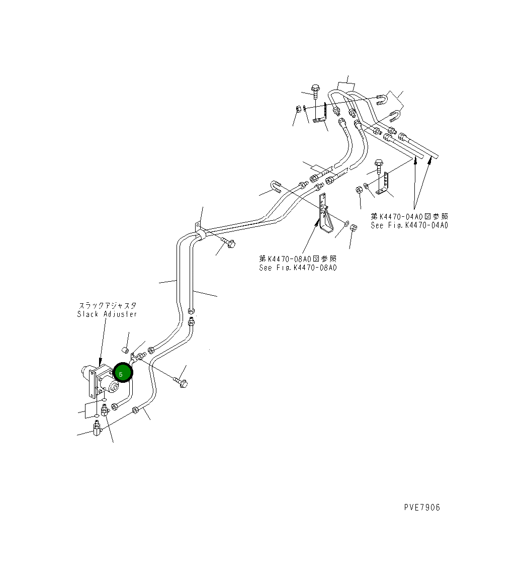 Трубка 427-35-13381 Komatsu