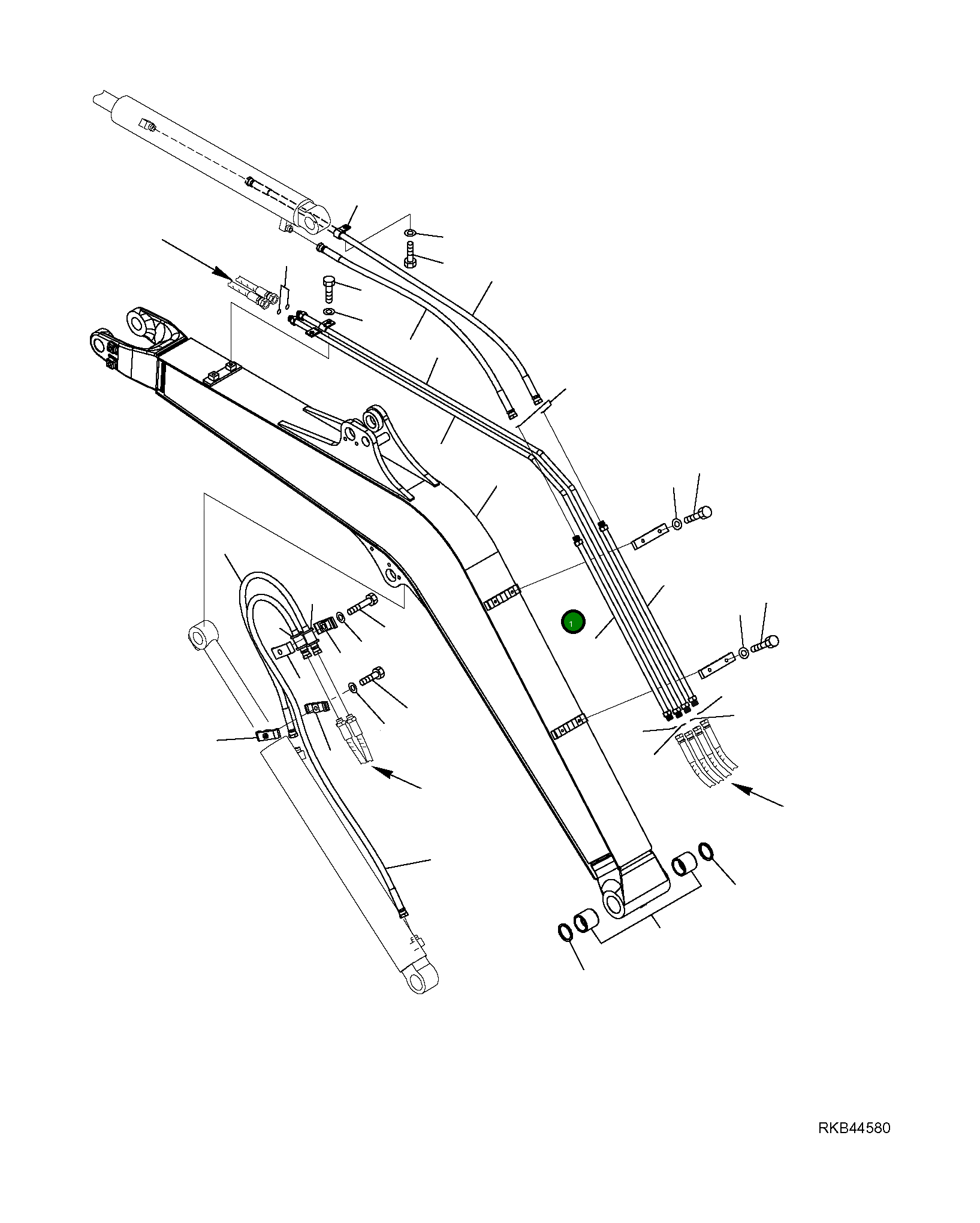 Стрела 22L-70-R7111 Komatsu