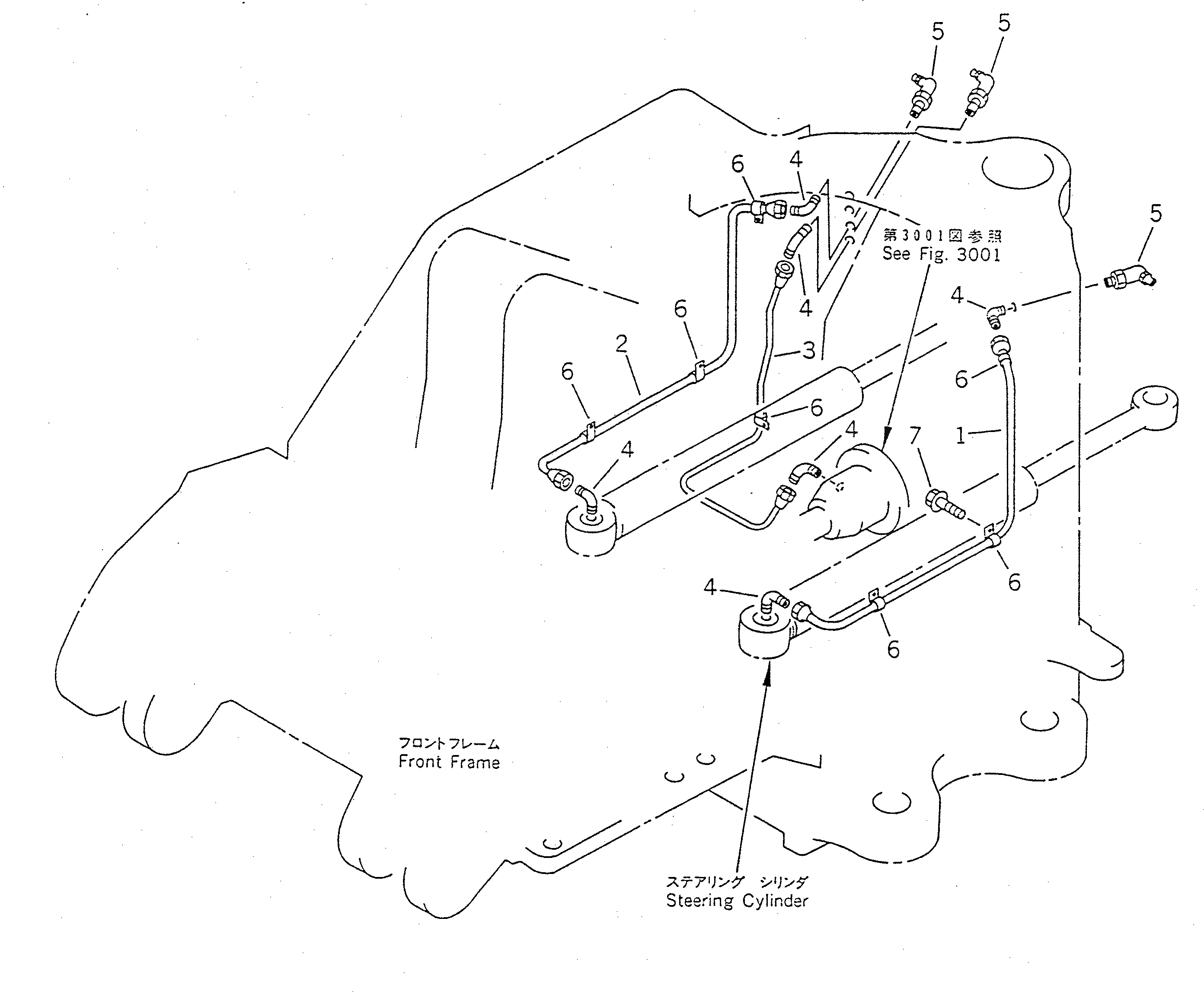 Трубка 41L-46-16130 Komatsu