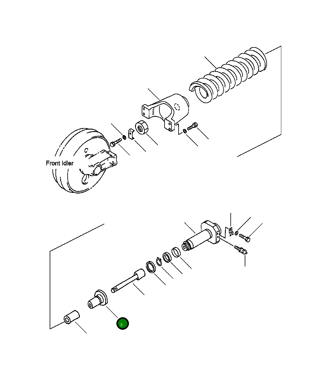 Цилиндр 208-30-61410 Komatsu