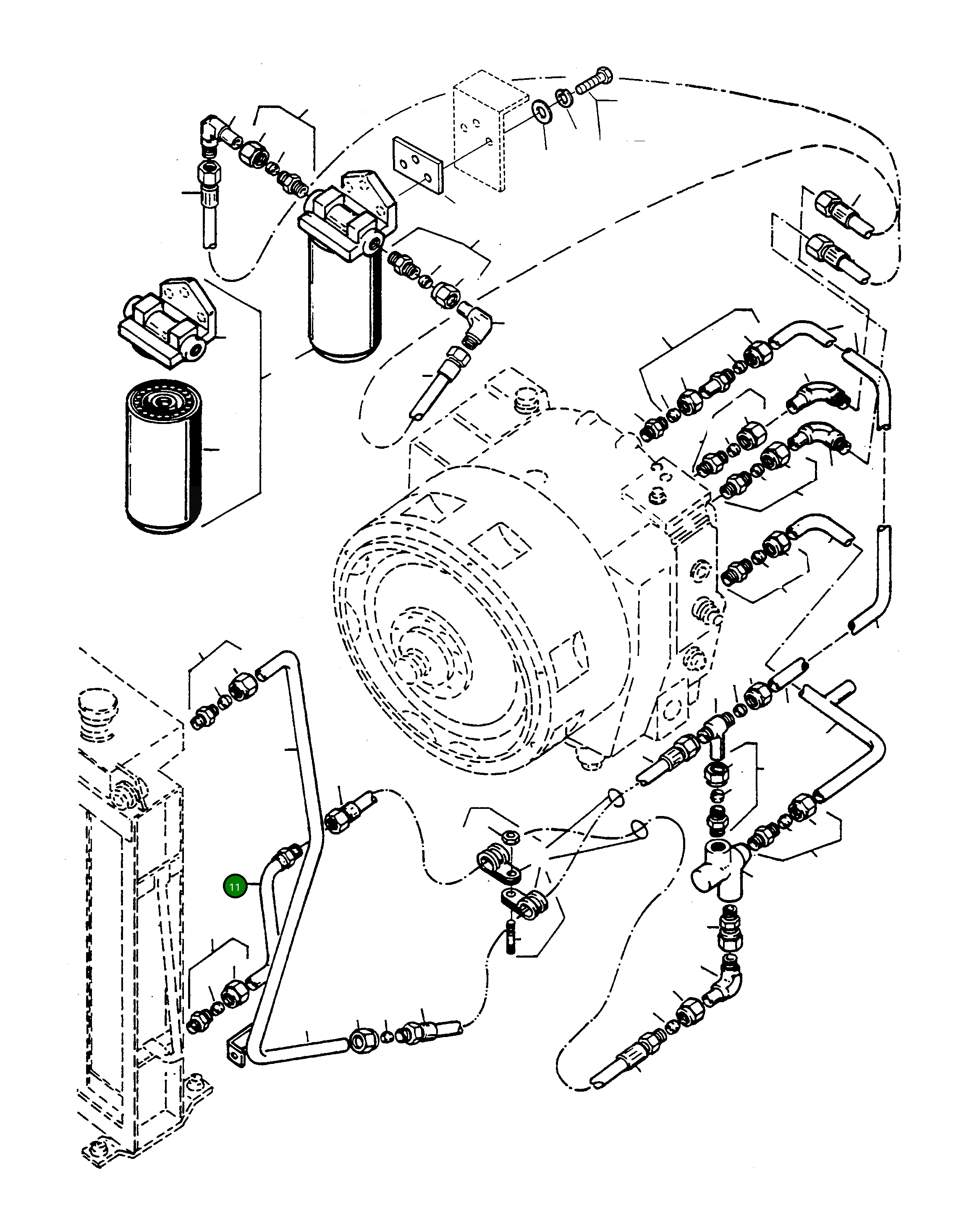 Труба 4211181M91 Komatsu